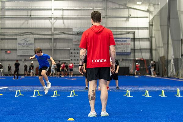 A young athlete trains at T3 Performance